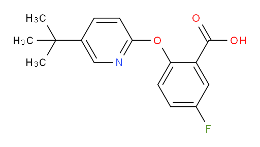 2-((5-(tert-butyl)pyridin-2-yl)oxy)-5-fluorobenzoic acid