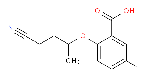 2-((4-cyanobutan-2-yl)oxy)-5-fluorobenzoic acid