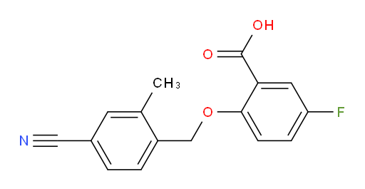 2-((4-cyano-2-methylbenzyl)oxy)-5-fluorobenzoic acid