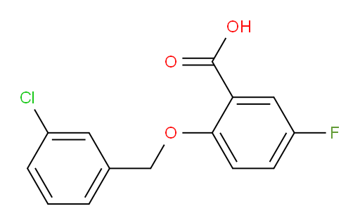 2-((3-chlorobenzyl)oxy)-5-fluorobenzoic acid