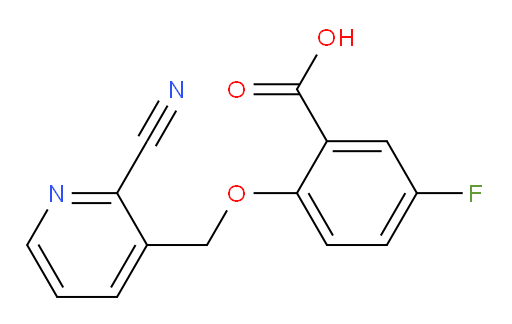 2-((2-cyanopyridin-3-yl)methoxy)-5-fluorobenzoic acid