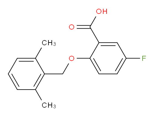 2-((2,6-dimethylbenzyl)oxy)-5-fluorobenzoic acid