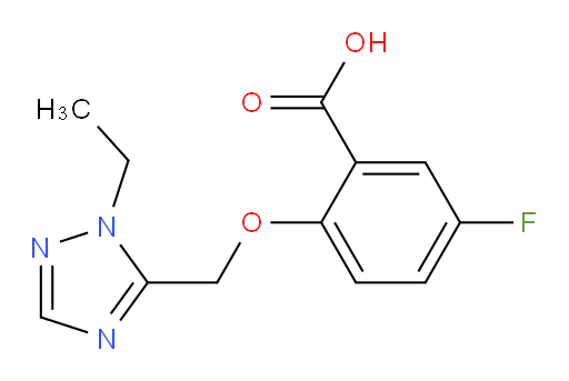 2-((1-ethyl-1H-1,2,4-triazol-5-yl)methoxy)-5-fluorobenzoic acid