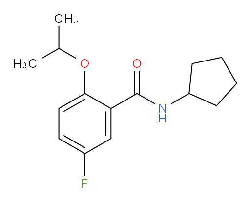 N-cyclopentyl-5-fluoro-2-isopropoxybenzamide