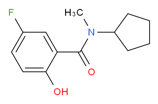 N-cyclopentyl-5-fluoro-2-hydroxy-N-methylbenzamide