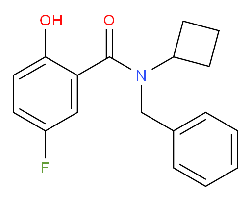 N-benzyl-N-cyclobutyl-5-fluoro-2-hydroxybenzamide