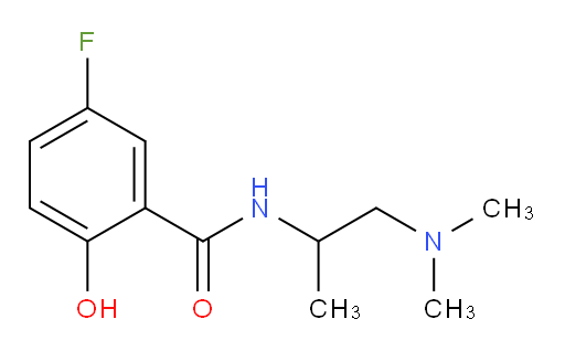 N-(1-(dimethylamino)propan-2-yl)-5-fluoro-2-hydroxybenzamide