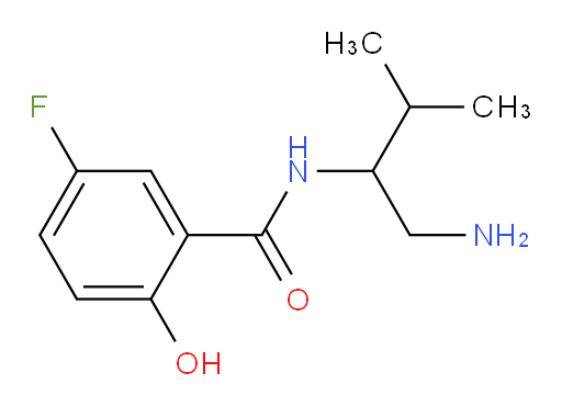 N-(1-amino-3-methylbutan-2-yl)-5-fluoro-2-hydroxybenzamide