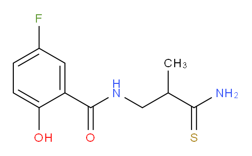 N-(3-amino-2-methyl-3-thioxopropyl)-5-fluoro-2-hydroxybenzamide