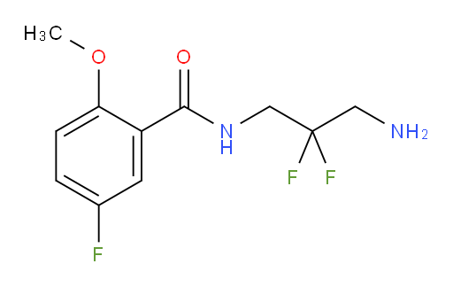 N-(3-amino-2,2-difluoropropyl)-5-fluoro-2-methoxybenzamide