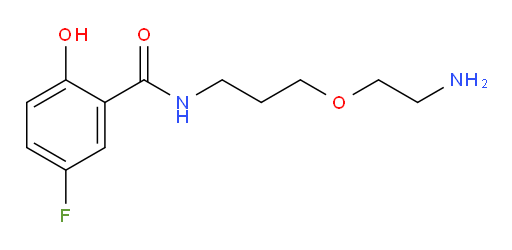 N-(3-(2-aminoethoxy)propyl)-5-fluoro-2-hydroxybenzamide