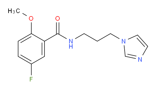N-(3-(1H-imidazol-1-yl)propyl)-5-fluoro-2-methoxybenzamide
