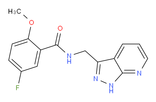 N-((1H-pyrazolo[3,4-b]pyridin-3-yl)methyl)-5-fluoro-2-methoxybenzamide