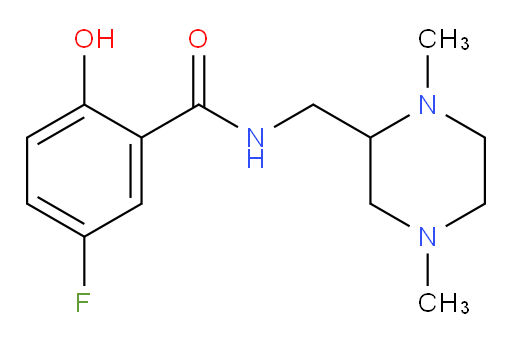 N-((1,4-dimethylpiperazin-2-yl)methyl)-5-fluoro-2-hydroxybenzamide