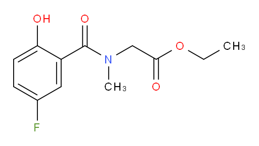 ethyl 2-(5-fluoro-2-hydroxy-N-methylbenzamido)acetate