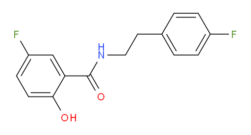 5-fluoro-N-(4-fluorophenethyl)-2-hydroxybenzamide