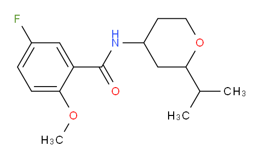 5-fluoro-N-(2-isopropyltetrahydro-2H-pyran-4-yl)-2-methoxybenzamide