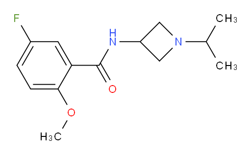 5-fluoro-N-(1-isopropylazetidin-3-yl)-2-methoxybenzamide
