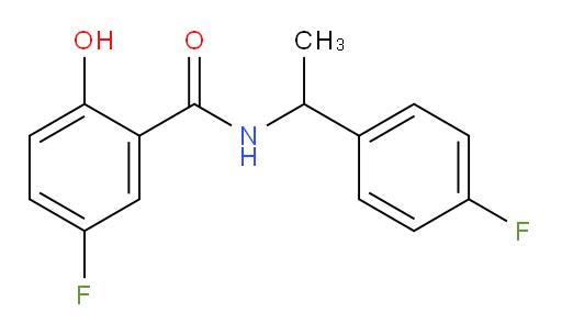 5-fluoro-N-(1-(4-fluorophenyl)ethyl)-2-hydroxybenzamide
