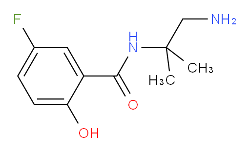 N-(1-amino-2-methylpropan-2-yl)-5-fluoro-2-hydroxybenzamide