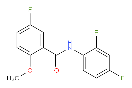 N-(2,4-difluorophenyl)-5-fluoro-2-methoxybenzamide