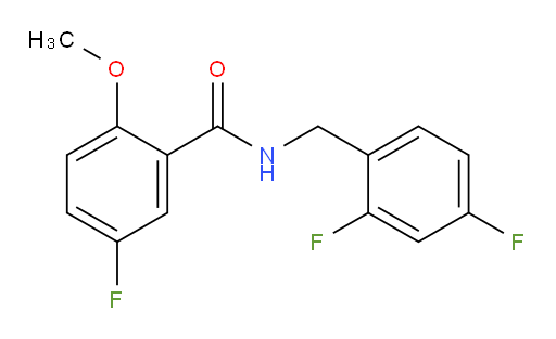 N-(2,4-difluorobenzyl)-5-fluoro-2-methoxybenzamide