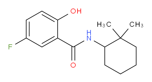 N-(2,2-dimethylcyclohexyl)-5-fluoro-2-hydroxybenzamide