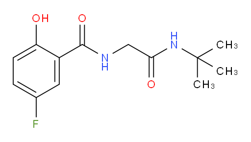 N-(2-(tert-butylamino)-2-oxoethyl)-5-fluoro-2-hydroxybenzamide
