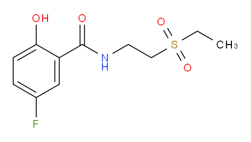 N-(2-(ethylsulfonyl)ethyl)-5-fluoro-2-hydroxybenzamide