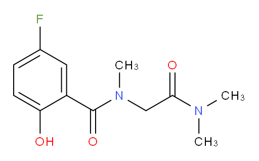 N-(2-(dimethylamino)-2-oxoethyl)-5-fluoro-2-hydroxy-N-methylbenzamide