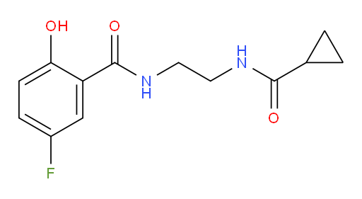 N-(2-(cyclopropanecarboxamido)ethyl)-5-fluoro-2-hydroxybenzamide