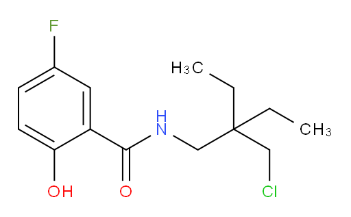 N-(2-(chloromethyl)-2-ethylbutyl)-5-fluoro-2-hydroxybenzamide