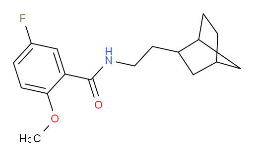 N-(2-(bicyclo[2.2.1]heptan-2-yl)ethyl)-5-fluoro-2-methoxybenzamide