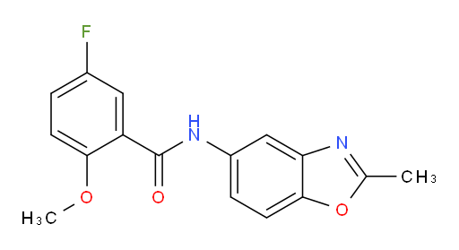 5-fluoro-2-methoxy-N-(2-methylbenzo[d]oxazol-5-yl)benzamide