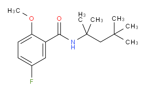 5-fluoro-2-methoxy-N-(2,4,4-trimethylpentan-2-yl)benzamide
