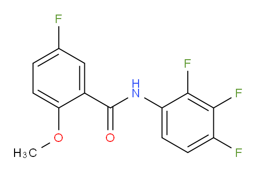 5-fluoro-2-methoxy-N-(2,3,4-trifluorophenyl)benzamide