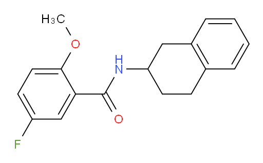 5-fluoro-2-methoxy-N-(1,2,3,4-tetrahydronaphthalen-2-yl)benzamide