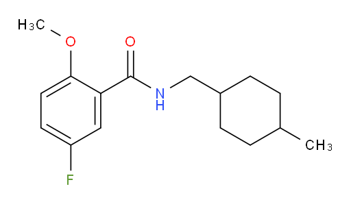 5-fluoro-2-methoxy-N-((4-methylcyclohexyl)methyl)benzamide
