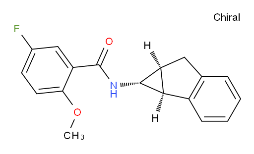 5-fluoro-2-methoxy-N-((1R,1aS,6aS)-1,1a,6,6a-tetrahydrocyclopropa[a]inden-1-yl)benzamide