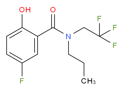 5-fluoro-2-hydroxy-N-propyl-N-(2,2,2-trifluoroethyl)benzamide