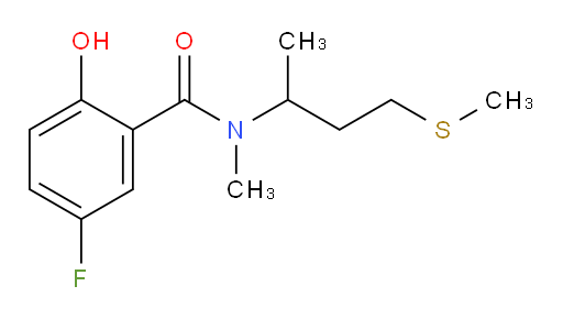 5-fluoro-2-hydroxy-N-methyl-N-(4-(methylthio)butan-2-yl)benzamide