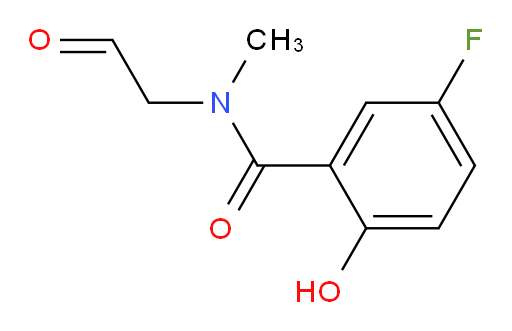 5-fluoro-2-hydroxy-N-methyl-N-(2-oxoethyl)benzamide