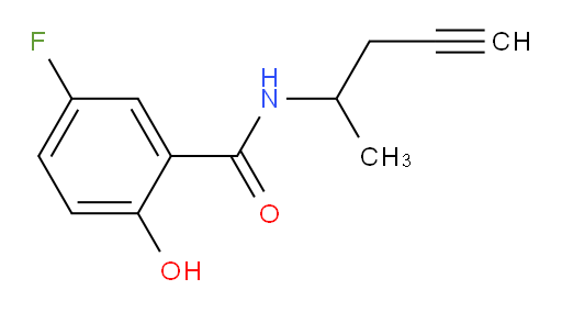 5-fluoro-2-hydroxy-N-(pent-4-yn-2-yl)benzamide