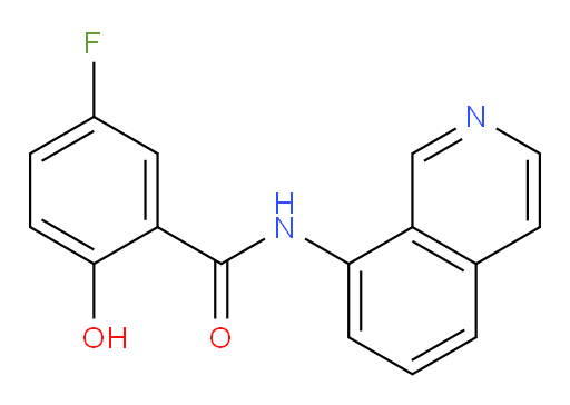 5-fluoro-2-hydroxy-N-(isoquinolin-8-yl)benzamide
