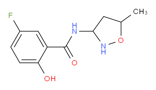 5-fluoro-2-hydroxy-N-(5-methylisoxazolidin-3-yl)benzamide