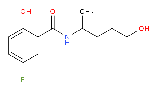 5-fluoro-2-hydroxy-N-(5-hydroxypentan-2-yl)benzamide