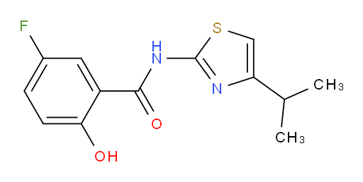 5-fluoro-2-hydroxy-N-(4-isopropylthiazol-2-yl)benzamide