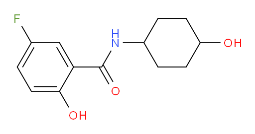 5-fluoro-2-hydroxy-N-(4-hydroxycyclohexyl)benzamide