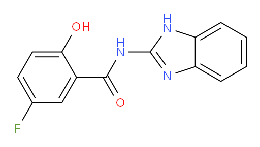 N-(1H-benzo[d]imidazol-2-yl)-5-fluoro-2-hydroxybenzamide