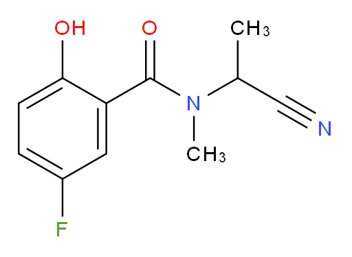 N-(1-cyanoethyl)-5-fluoro-2-hydroxy-N-methylbenzamide
